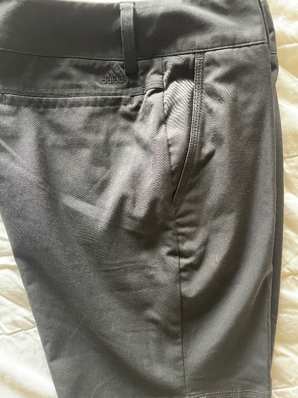 Black Adidas golf shorts
